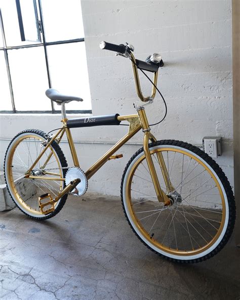 dior gold bmx|Bogarde X Dior Homme Gold BMX Bike .